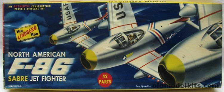 Lindberg 1/48 North American F-86 Sabre Jet, 505-98 plastic model kit